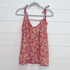 Volcom floral tank top